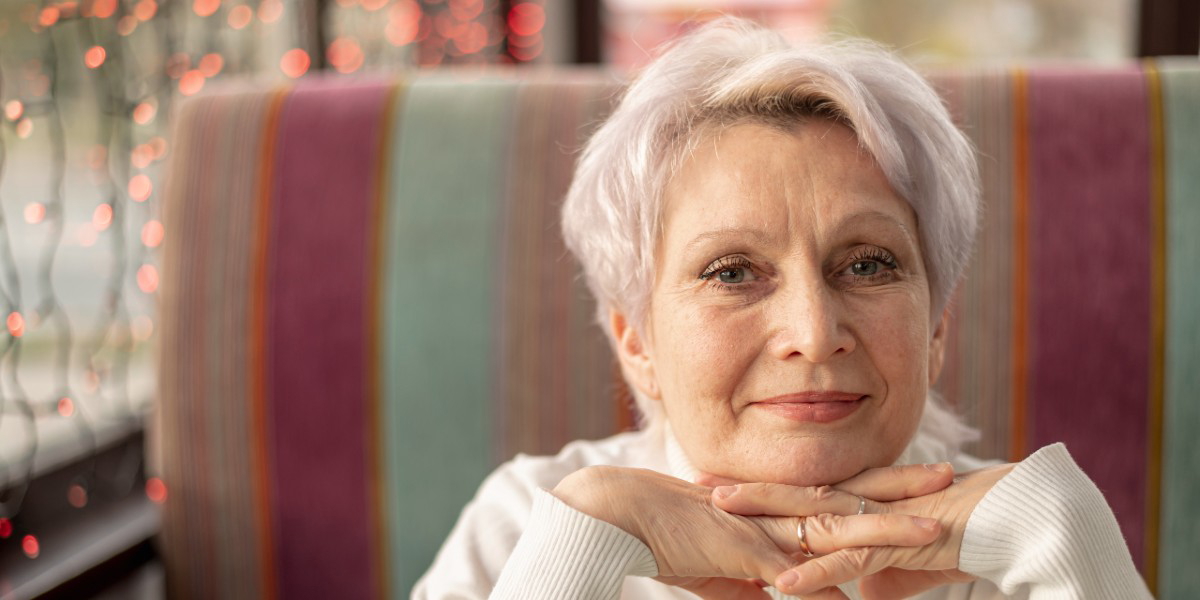 livsstil Kvinnoansikte som ler