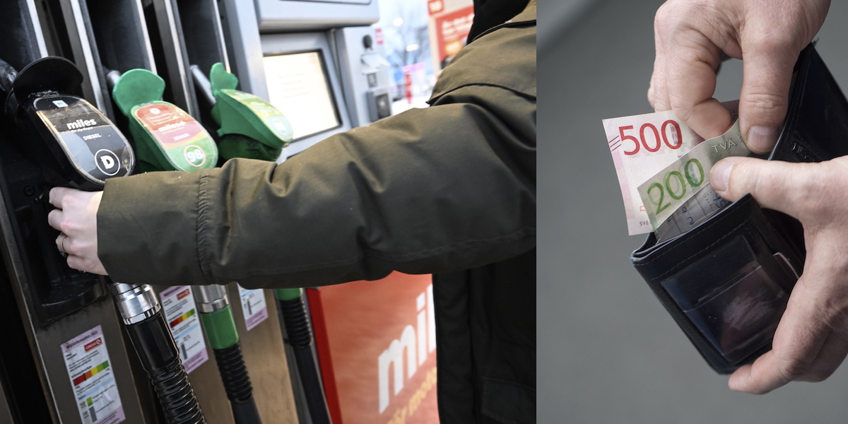 bensin pris kostnad bränsle tanka