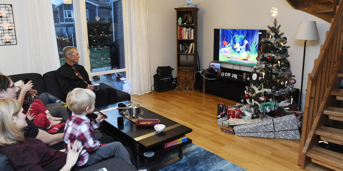 Kalle Ankas julafton. Istället för solstolen. Kanske inte så dumt ändå.