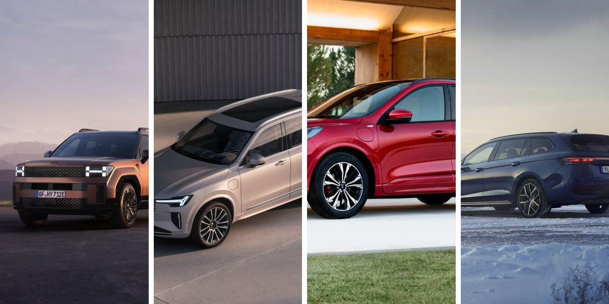 Vilken hybridbil ska man satsa på? Vi har jämfört sju av dem åt dig. (Foto: Hyundai, Volvo, Mazda och Volkswagen)
