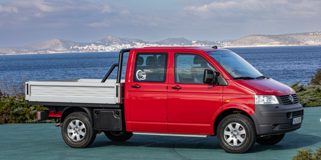 T6 pickup med dubbelhytt. (Foto: Volkswagen)