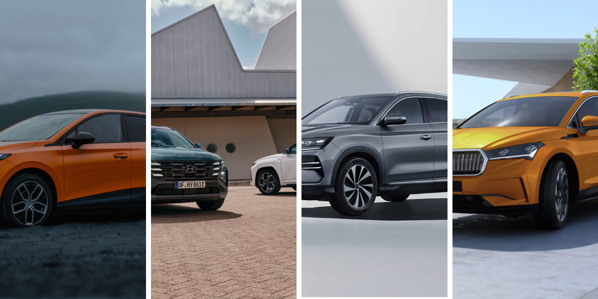 Här kommer ett lass med tips på bilar att fynda just nu. (Foto: MG, Hyundai, BYD och Skoda)