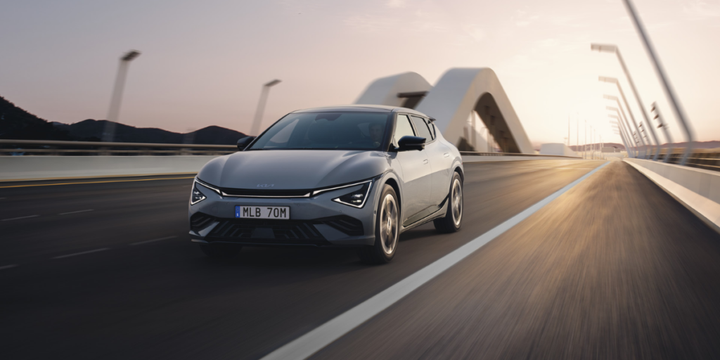 Kia EV6 blir vinnare i detta test. (Fotot: Kia)