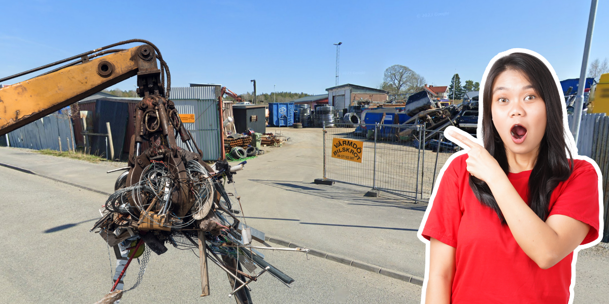 Bengts bilskrot på Värmdö är en klassiker. (Foto: Google maps och Getty Images)