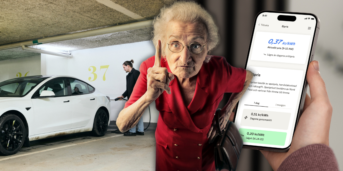 Det saknas laddpunkter i flerbostadshusen vilket bidrar till att folk inte ställer om och köper elbil. (Foto: Aneo och Getty Images)