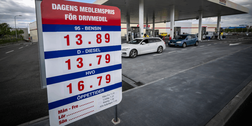 Costco i Malmö är en av de billigaste mackarna, men du måste vara medlem. (Foto: Johan NIlsson/TT)