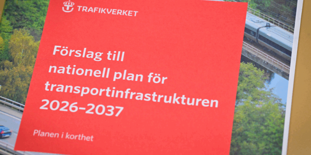 Trafikverket presenterar ett förslag till nationell transportinfrastrukturplan för perioden 2026–2037 för regeringen. (Foto: Jonas Ekströmer/TT)