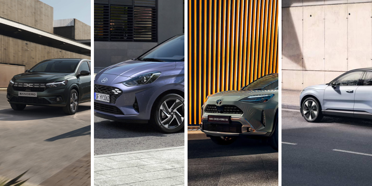 Fynda på rean. (Foto: Dacia, Hyundai, Toyota och Volvo)