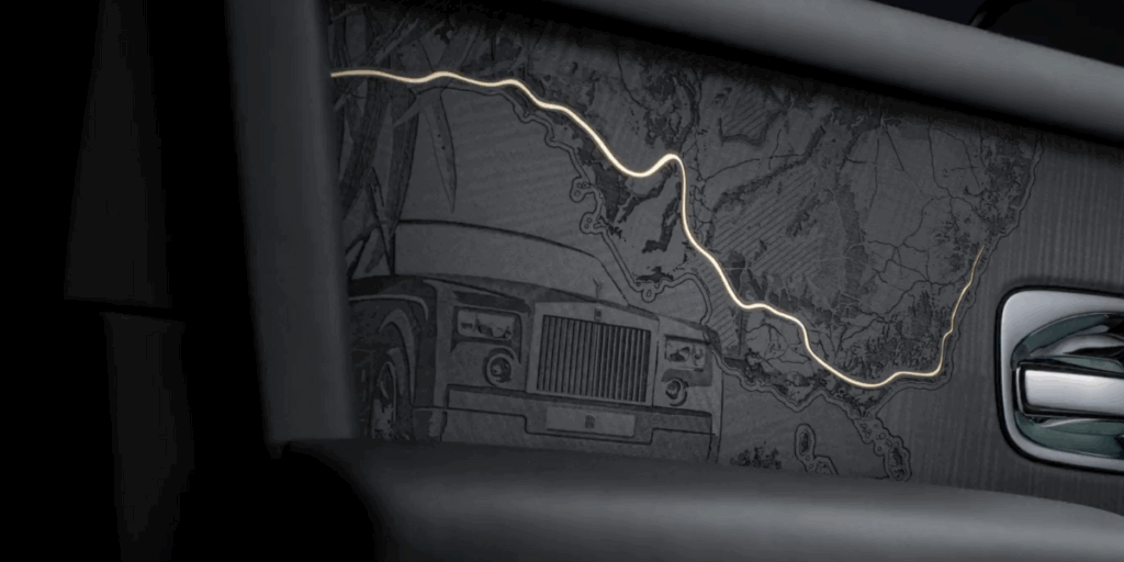 Vacker dekor med guldinlägg. (Foto: Rolls-Royce)