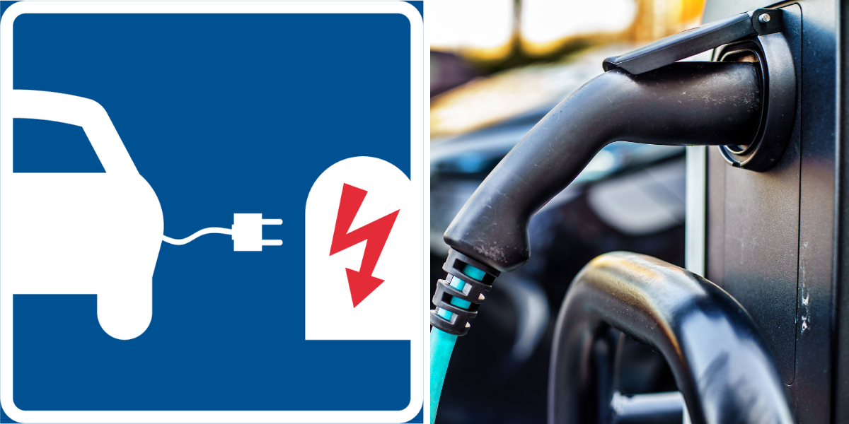 Hur är egentligen reglerna kring parkering vid platser med laddstolpar? (Foto: Transportstyrelsen och Canva)