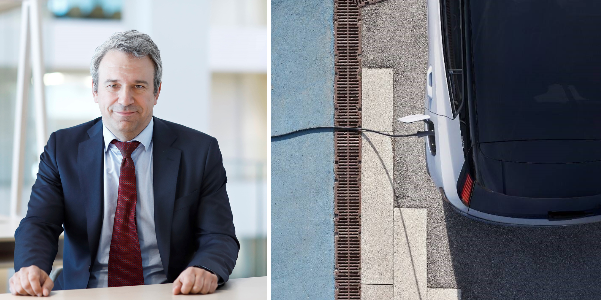 Branislav Slavic, Head of Customers & Solutions på Vattenfall Nordics berättar om erbjudandet. (Foto: Volvo)