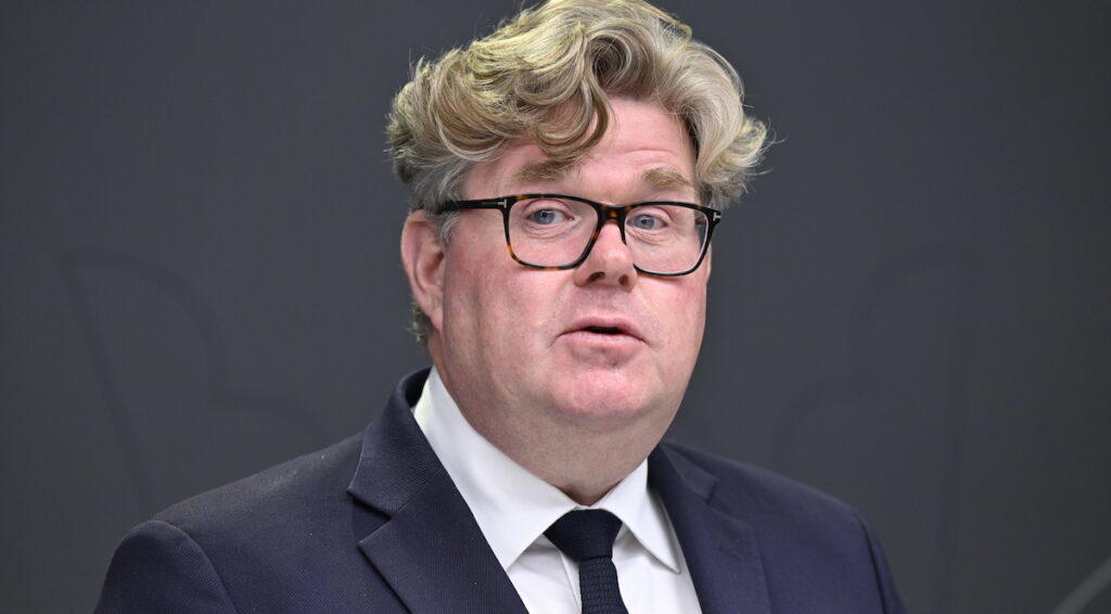 Justitieminister
Gunnar Strömmer (M). 