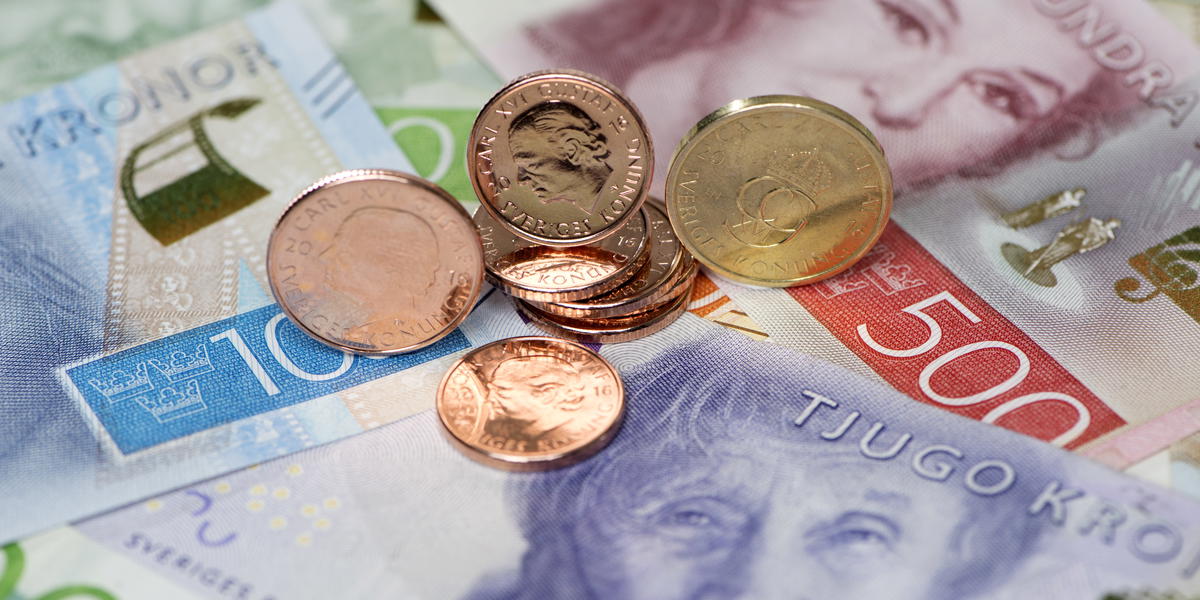 Det går bra för den svenska kronan i valutahandeln. Arkivbild.