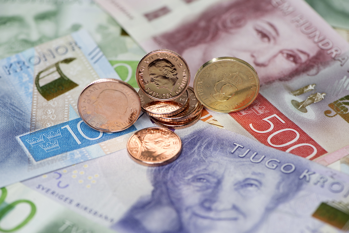 Det går bra för den svenska kronan i valutahandeln. Arkivbild.