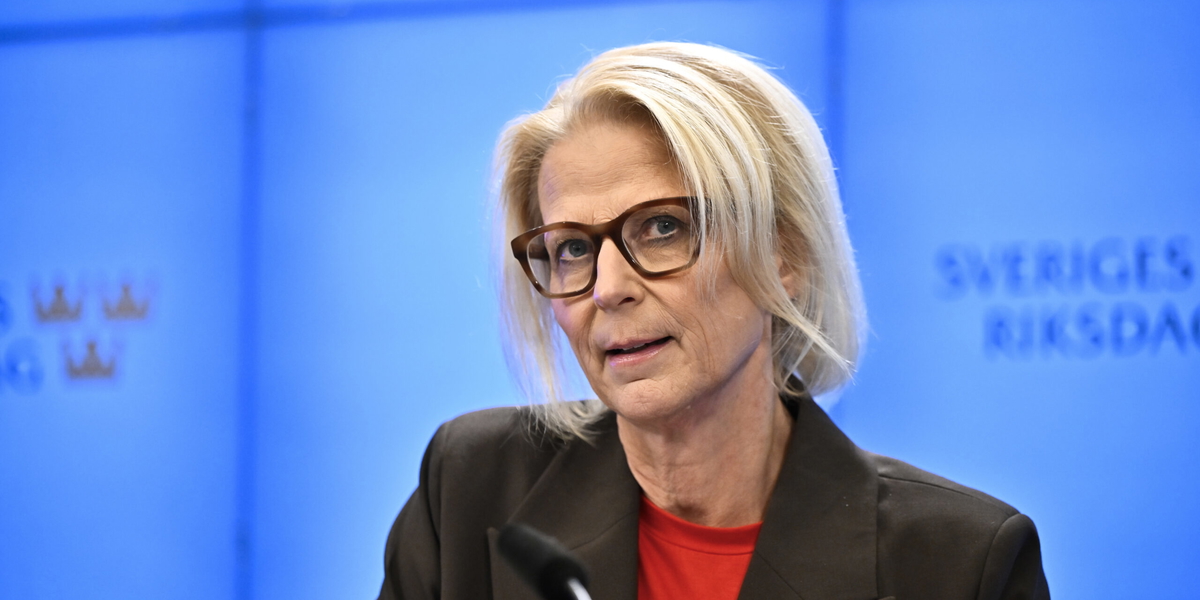 Finansminister Elisabeth Svantesson (M). Arkivbild.