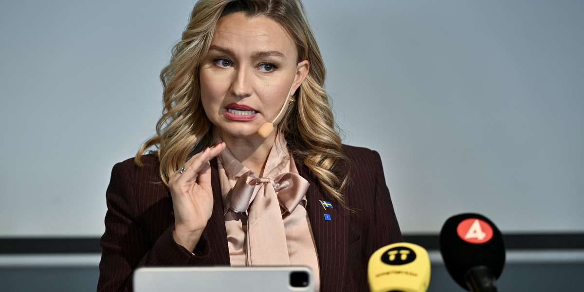 Kristdemokraternas  partiledare Ebba Busch. Arkivbild. 