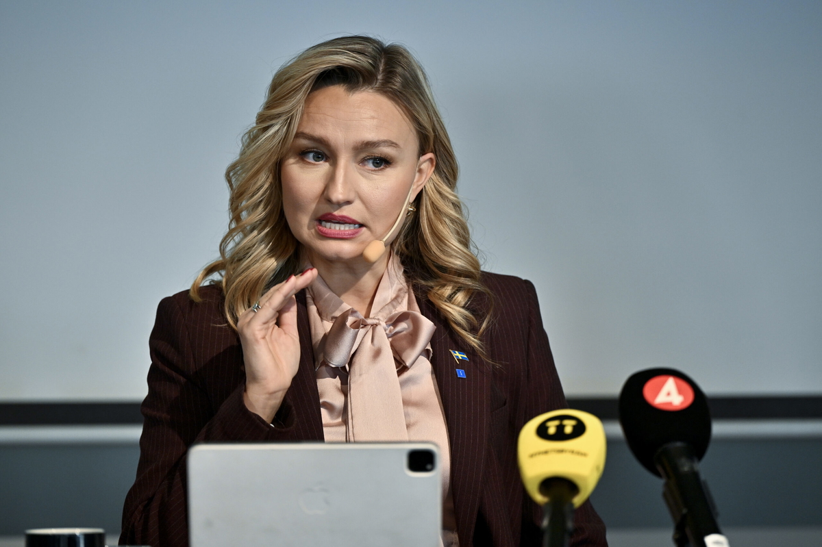 Kristdemokraternas partiledare Ebba Busch. Arkivbild.