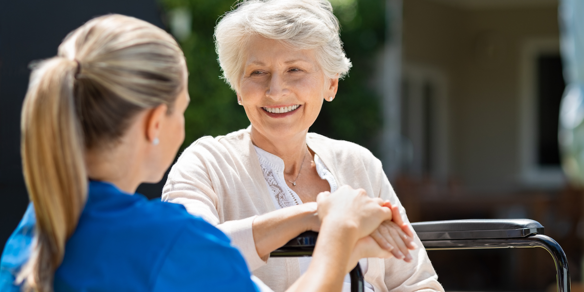 Äldre person teknik