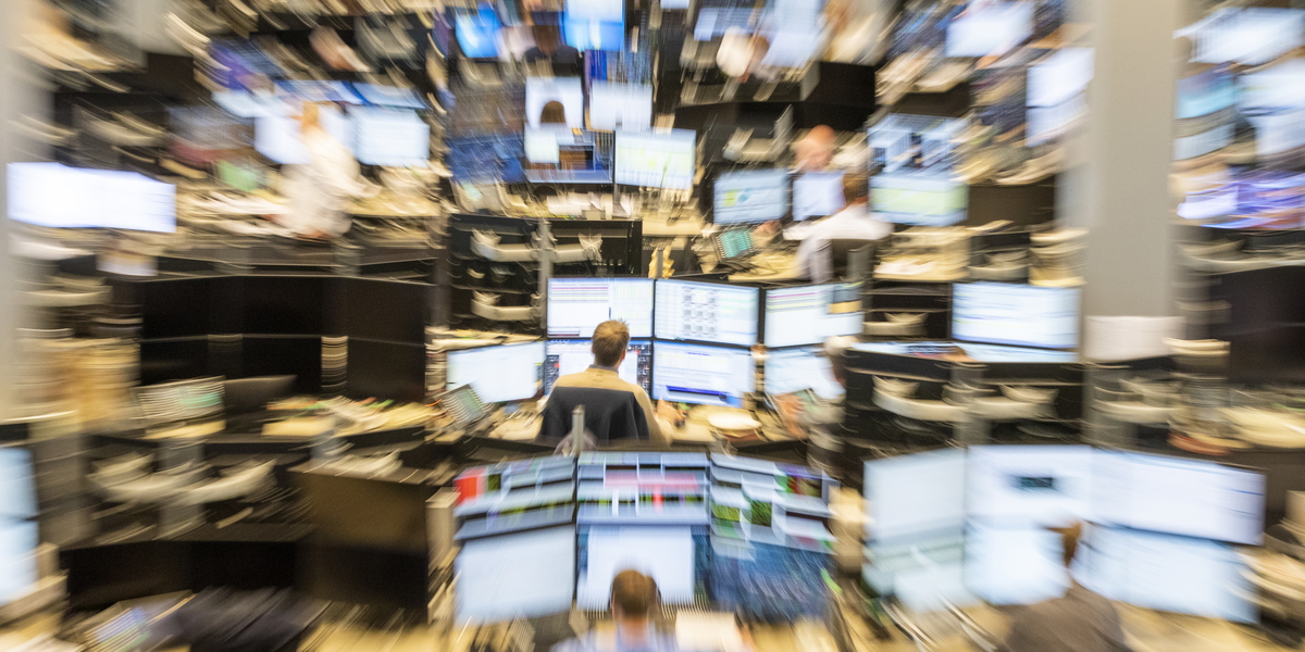 Oroligt på börserna. Arkivbild.