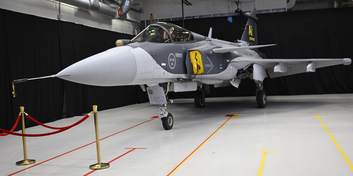 Saab stiger på Stockholmsbörsen. Arkivbild.