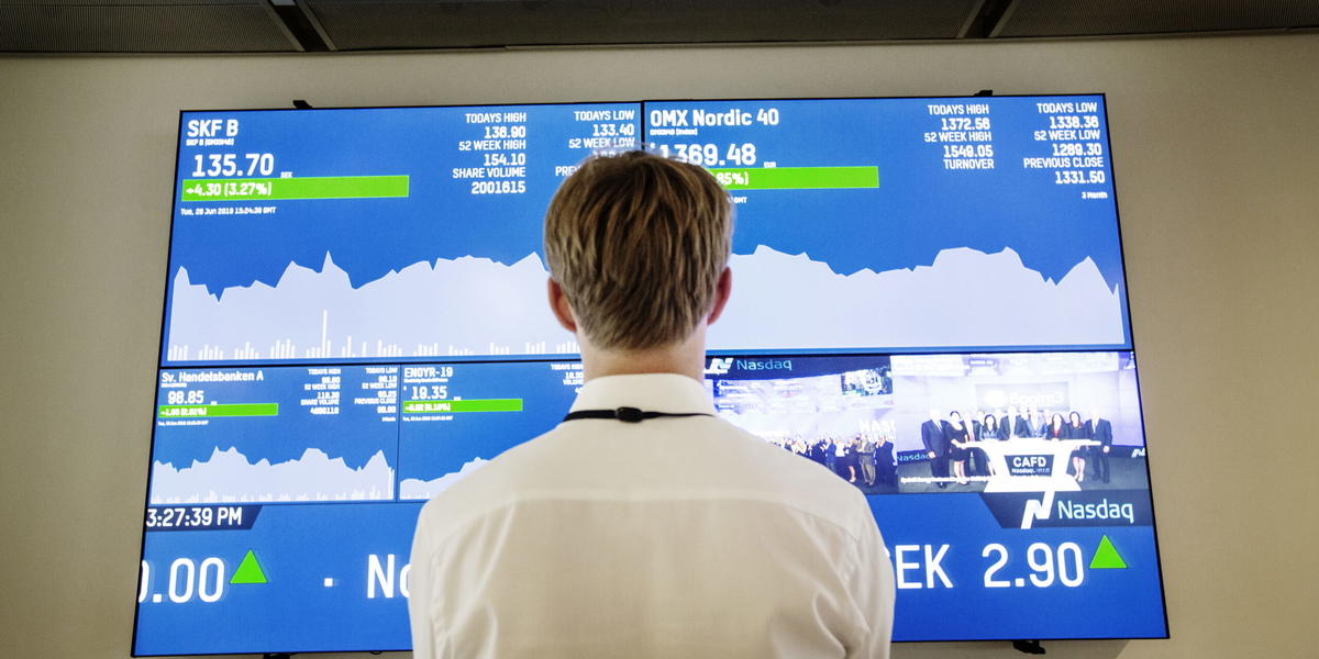 Stockholmsbörsen väntas inleda fredagen avvaktande. Arkivbild. 