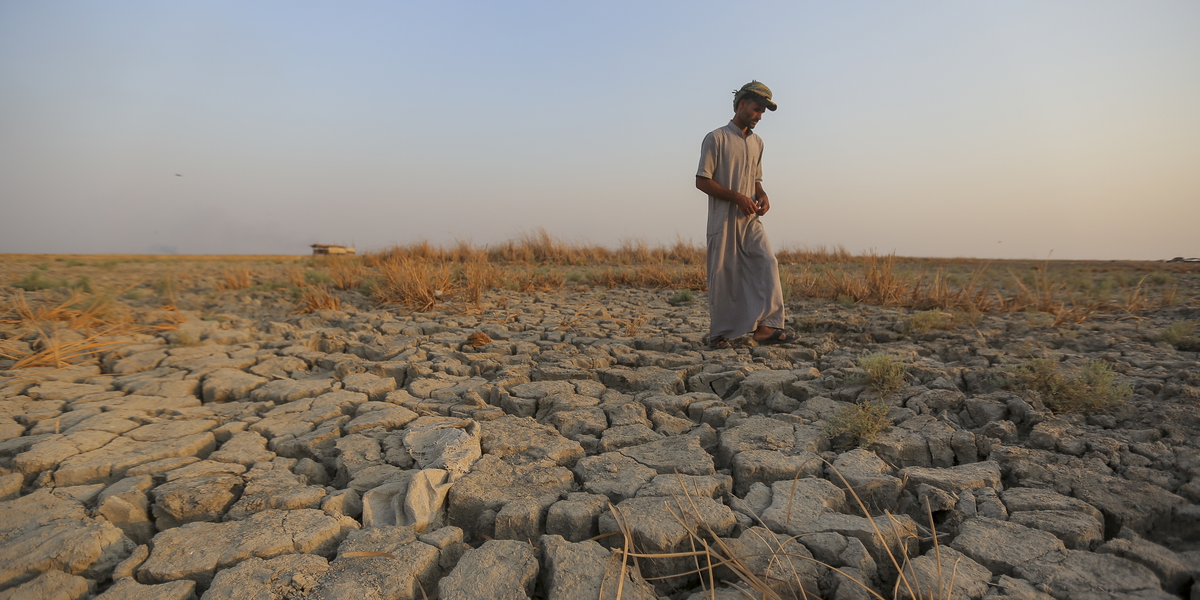 Torka i Irak. Ett Sida-projekt med Migrationsverket i Irak klassades dock som klimatrelaterat – utan någon koppling till klimatet. Arkivbild. 