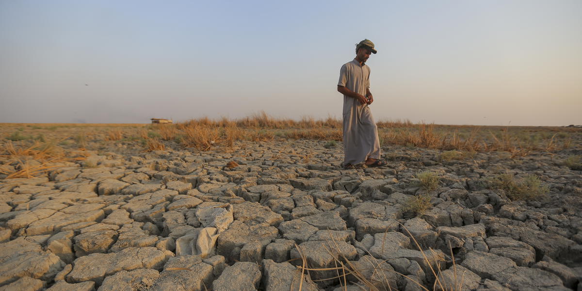 Torka i Irak. Ett Sida-projekt med Migrationsverket i Irak klassades dock som klimatrelaterat – utan någon koppling till klimatet. Arkivbild. 