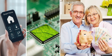 En app till ett smart hem, ett grönt datorchip och ett äldre par med pengar. Framtidens ekonomi kommer präglas av teknisk innovation, grön omställning och ledas av äldre människor.