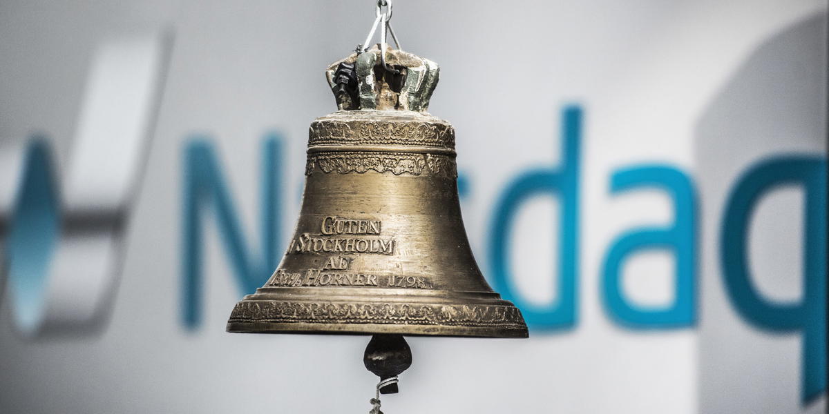 Börsklockan. Arkivbild. 