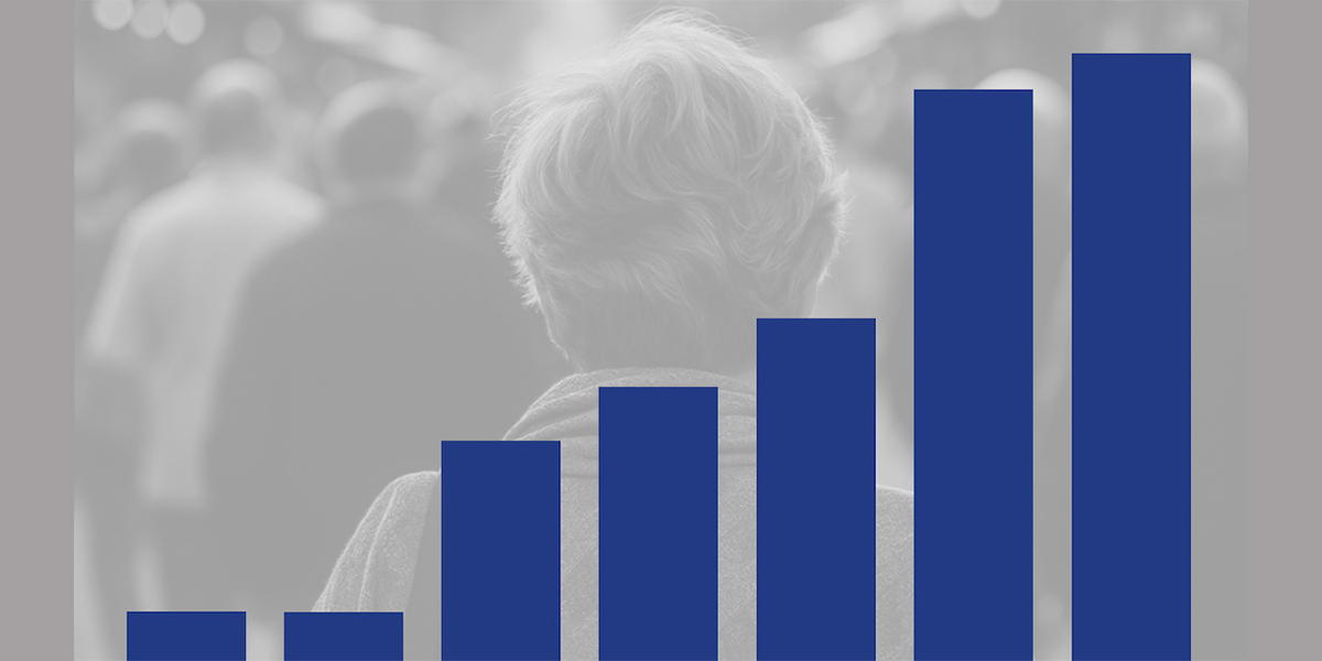 Ett stapeldiagram. Statligt anställda jobbar allt längre och det beror till stor del på höjda pensionsrelaterade åldersgränser