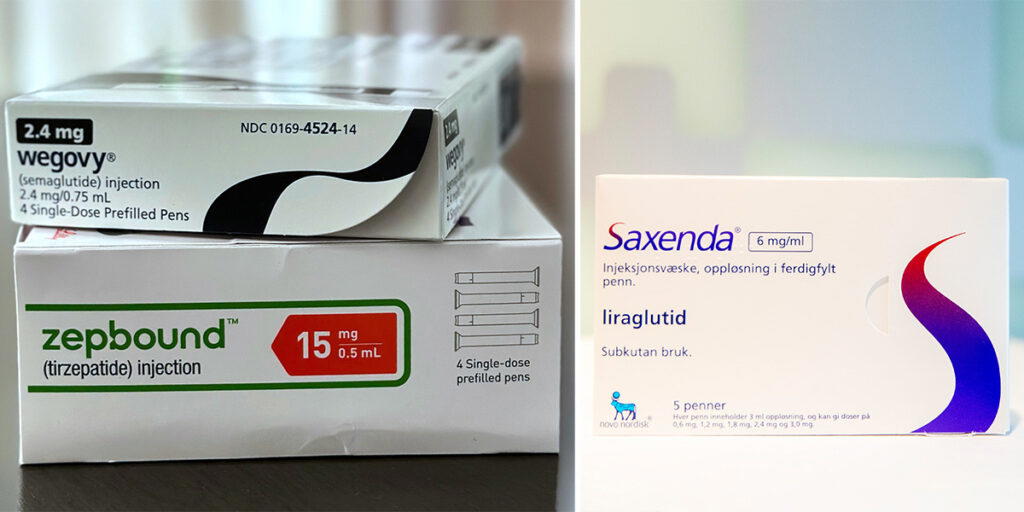 GLP-1-läkemedel för behandling av fetma. 