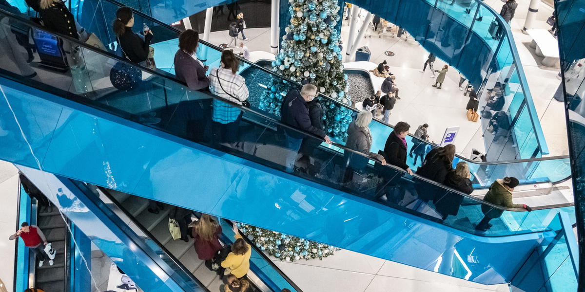 Julhandel i köpcentrumet Emporia i Malmö. Arkivbild.  