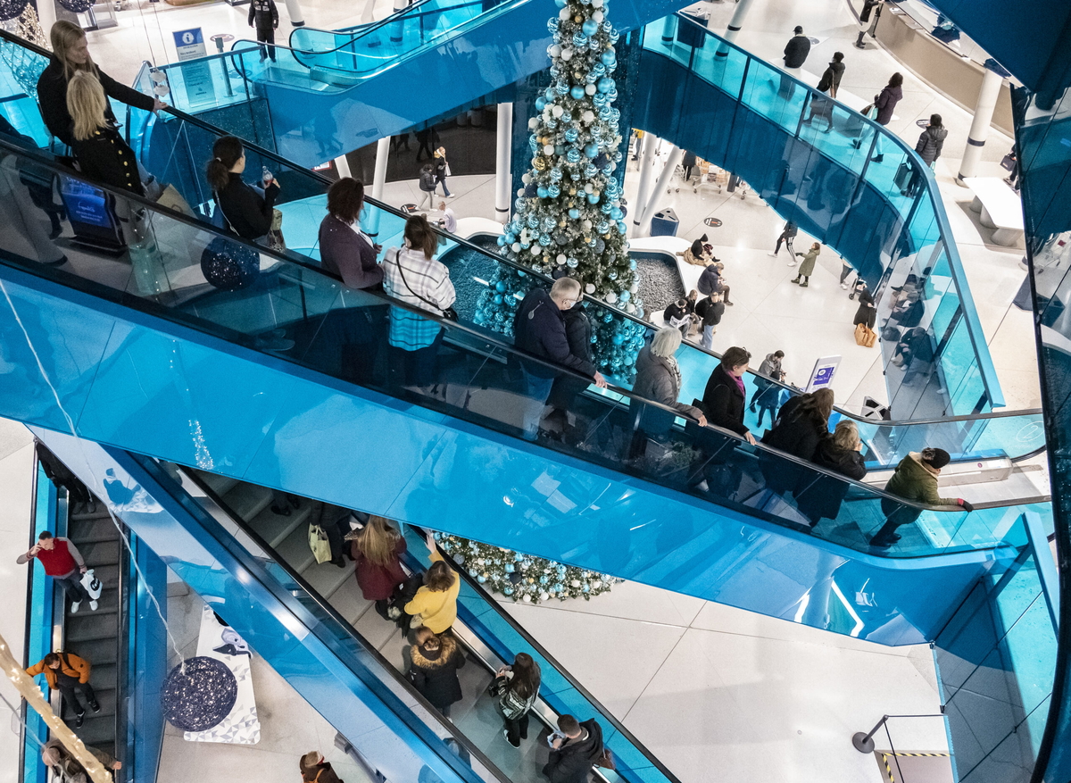 Julhandel i köpcentrumet Emporia i Malmö. Arkivbild.  