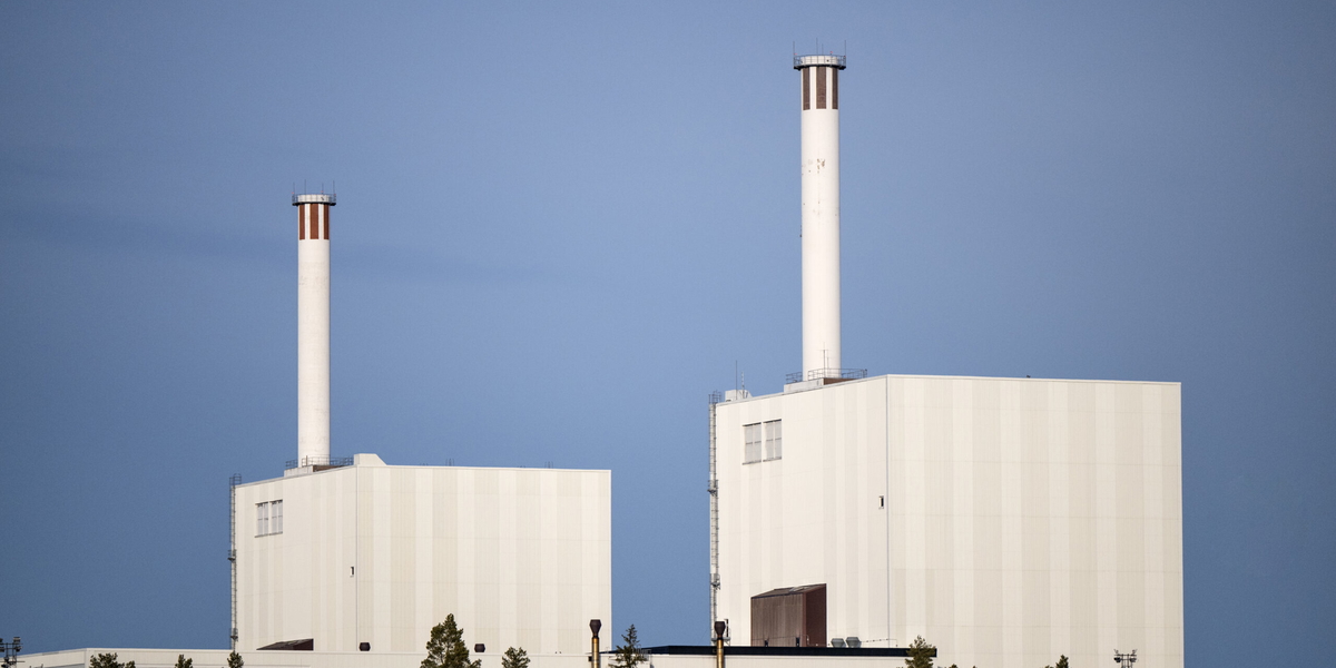 Kärnkraftverket Forsmark 1 och 2 vid Forsmarks kärnkraftverks anläggning i Forsmark, Uppland. Arkivbild.