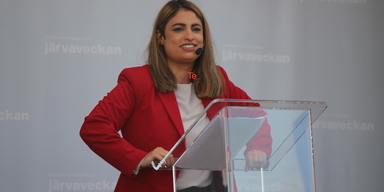 Vänsterpartiets partiledare Nooshi Dadgostar, hon har meddelat att hennes parti vill att en miljardärsskatt utreds, men ekonomiexperter är inte säkra på att det skulle ge så mycket klirr i statskassan.