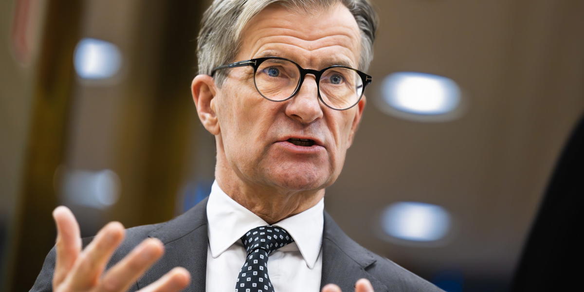 Riksbankschefen Erik Thedéen. Arkivbild. 