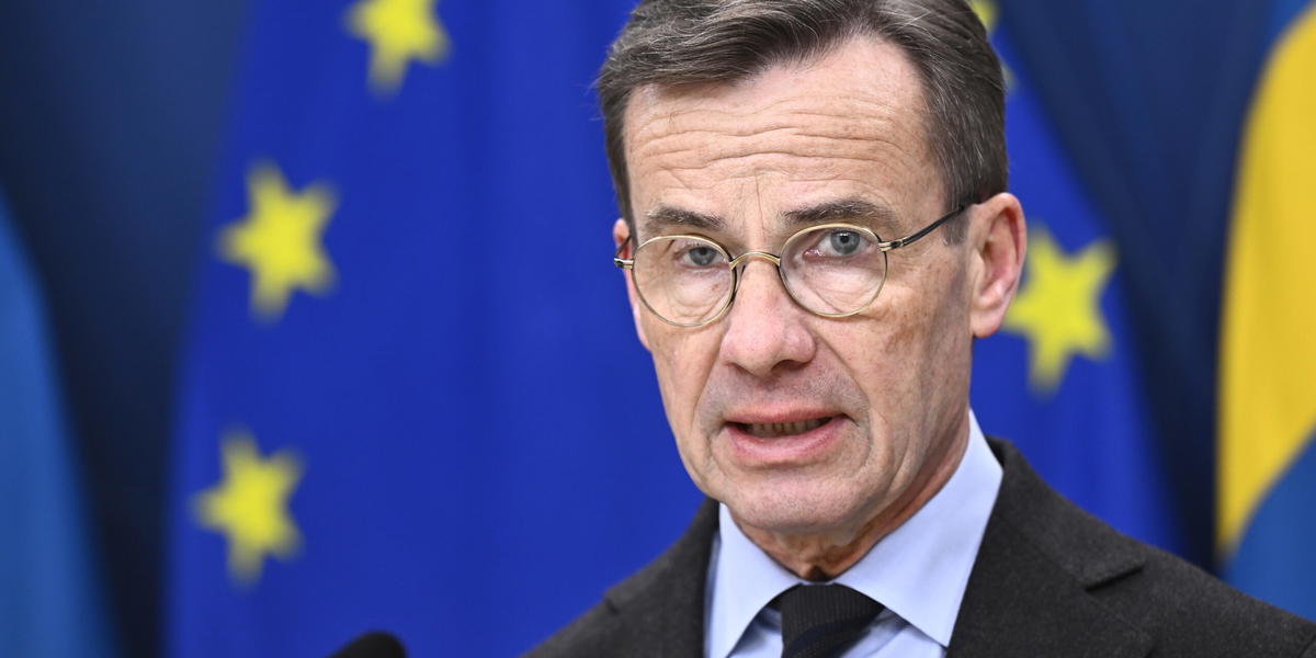 Statsminister Ulf Kristersson (M).