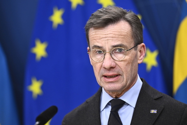 Statsminister Ulf Kristersson (M).