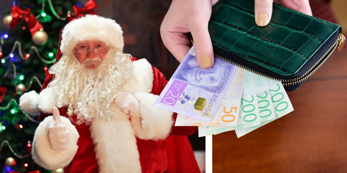 En tomte och någon betalar.