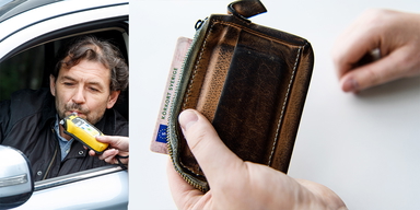 En bilförare blåser i ett alkotest och någon håller fram ett körkort. Från och med den 15 januari ska körkort inte längre kunna återkallas på grund av svenska särregler gällande alkoholmissbruk och alkoholbruk utan Sverige kommer följa de EU-gemensamma reglerna