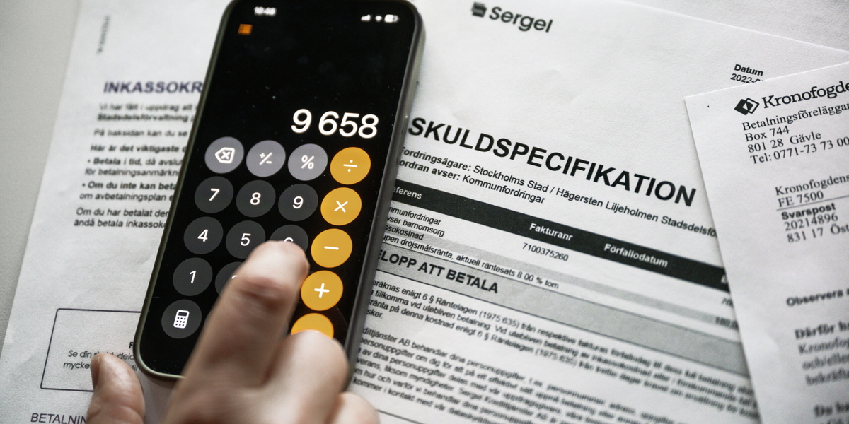 Antalet inkassoärenden minskade under 2025. Arkivbild. 