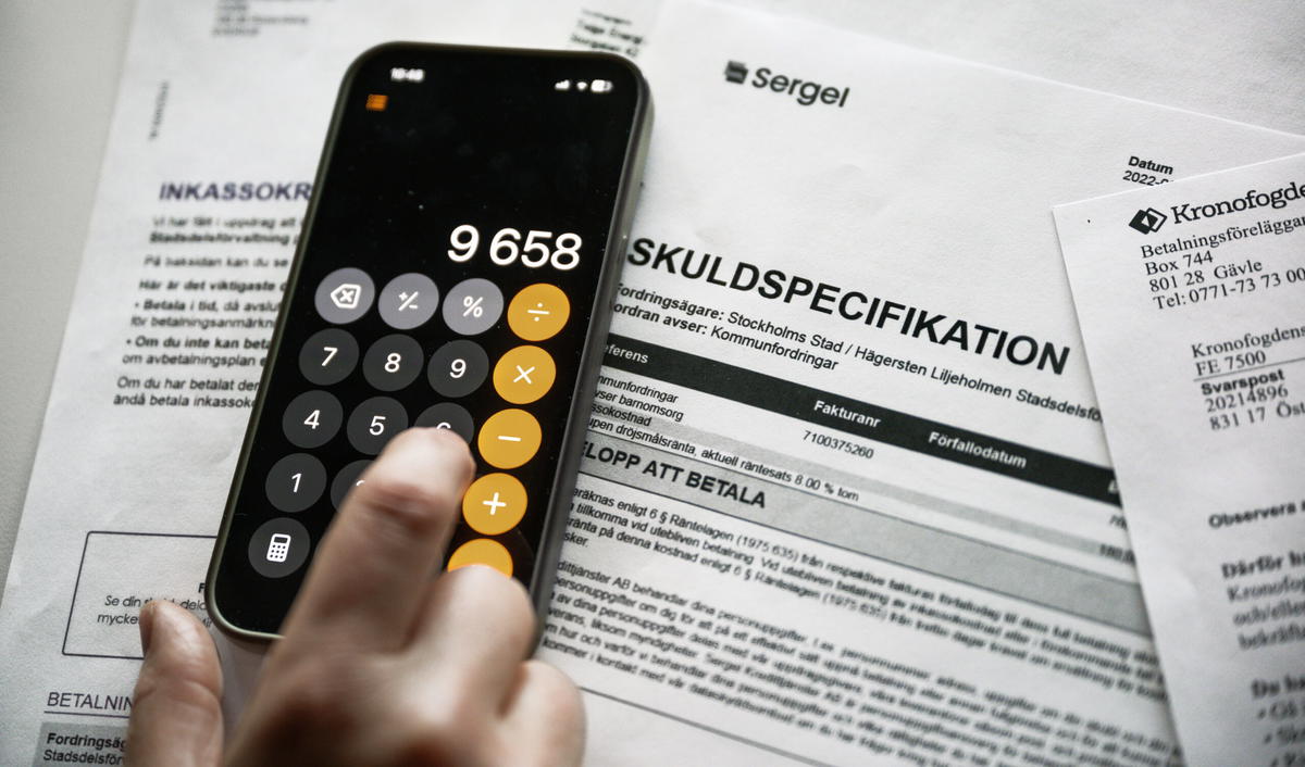 Antalet inkassoärenden minskade under 2025. Arkivbild. 