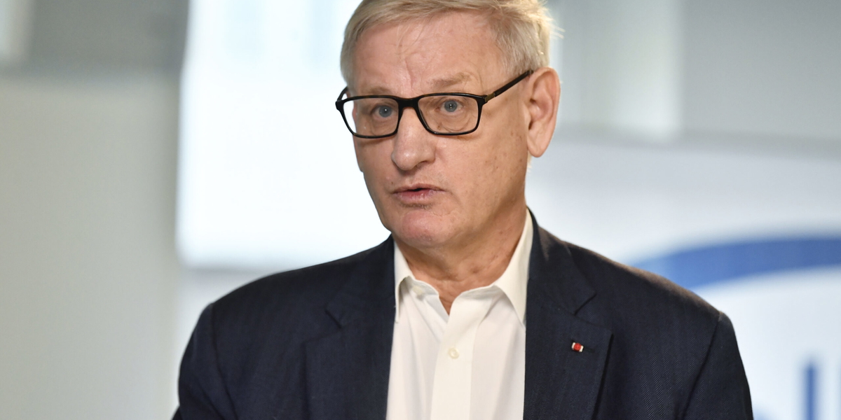 Carl Bildt, tidigare svensk statsminister och utrikesminister. Arkivbild. 