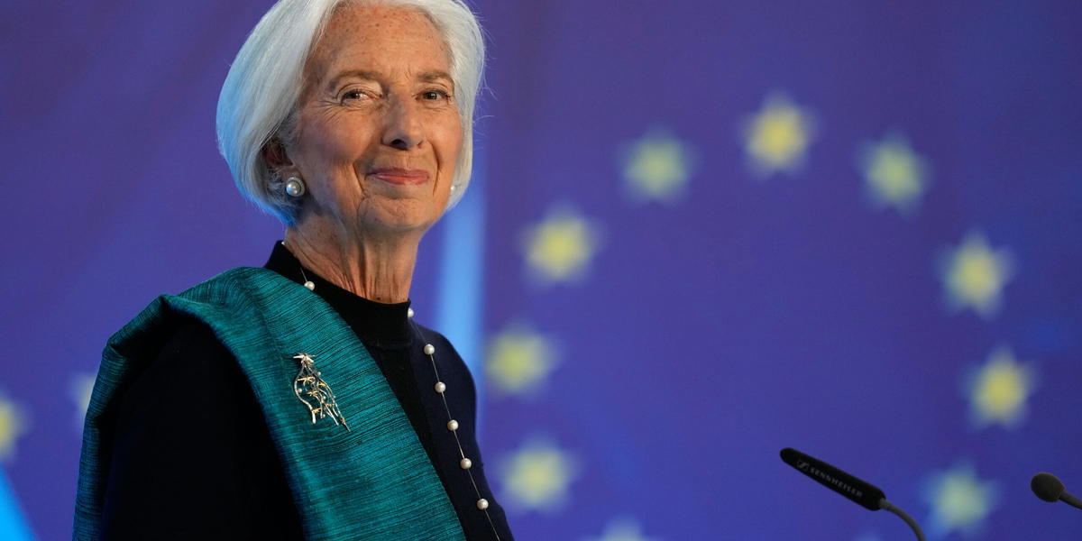 ECB-chefen  Christine Lagarde. Arkivbild. 