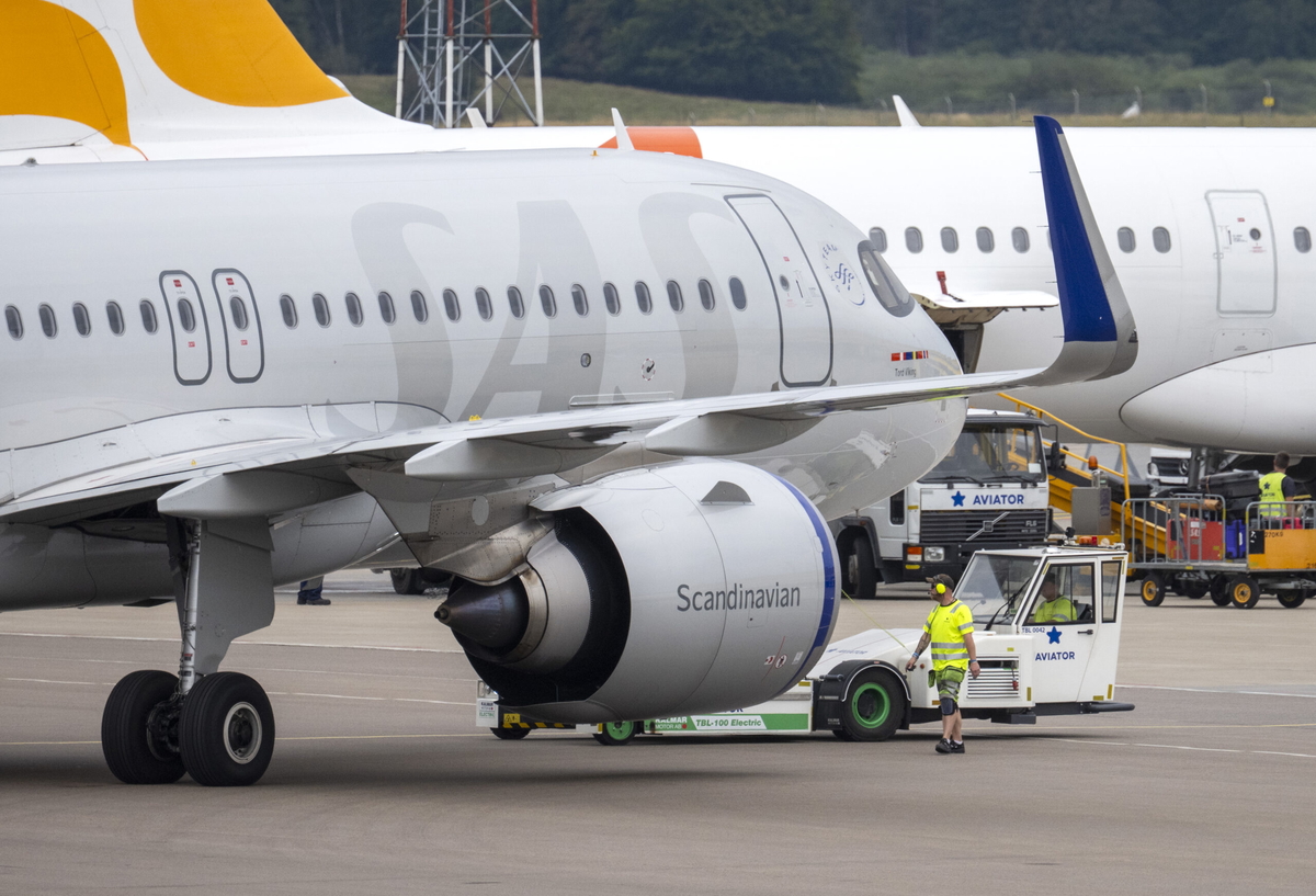 Fler svenskar flyger, framför allt inrikes. Arkivbild.