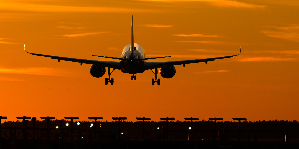 Flyg landar på Arlanda