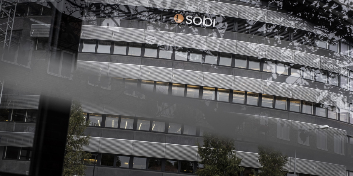 Läkemedelsbolaget Sobis kontor. Arkivbild. 