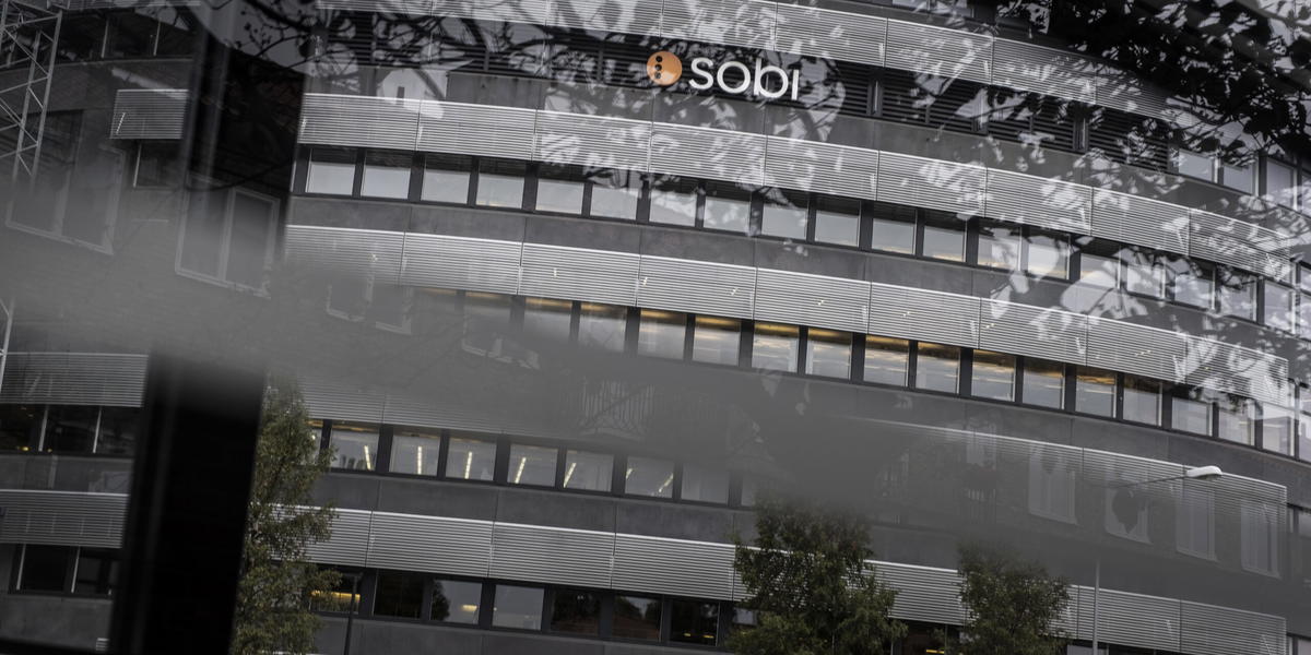 Läkemedelsbolaget Sobis kontor. Arkivbild. 