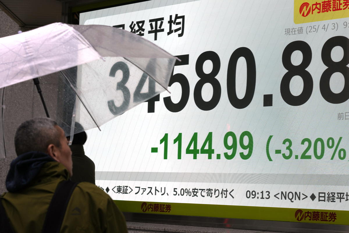 Nikkei 225 backar. Arkivbild.