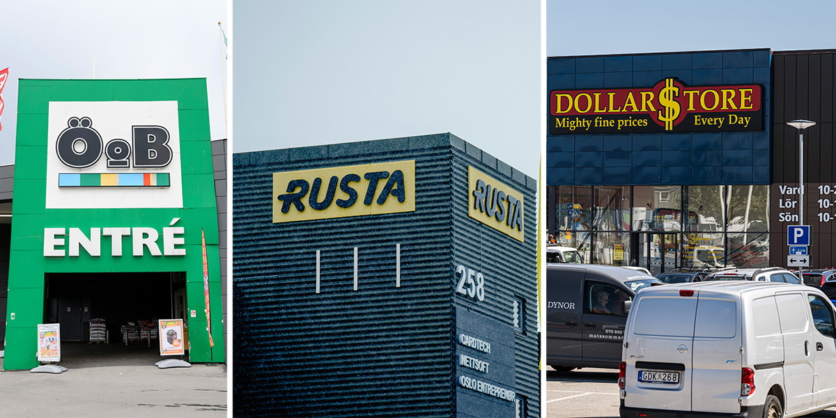 ÖoB, Rusta och Dollarstore. Tre av de lågpriskedjor vars priser jämförts i ett test, en av dessa är tydlig vinnare i testet.